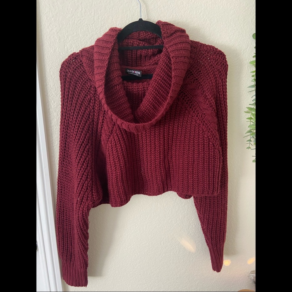 Fashion Nova Knit Crop Top Sweater